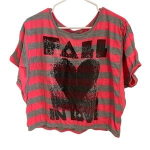 Fall in Love Pink Striped Top